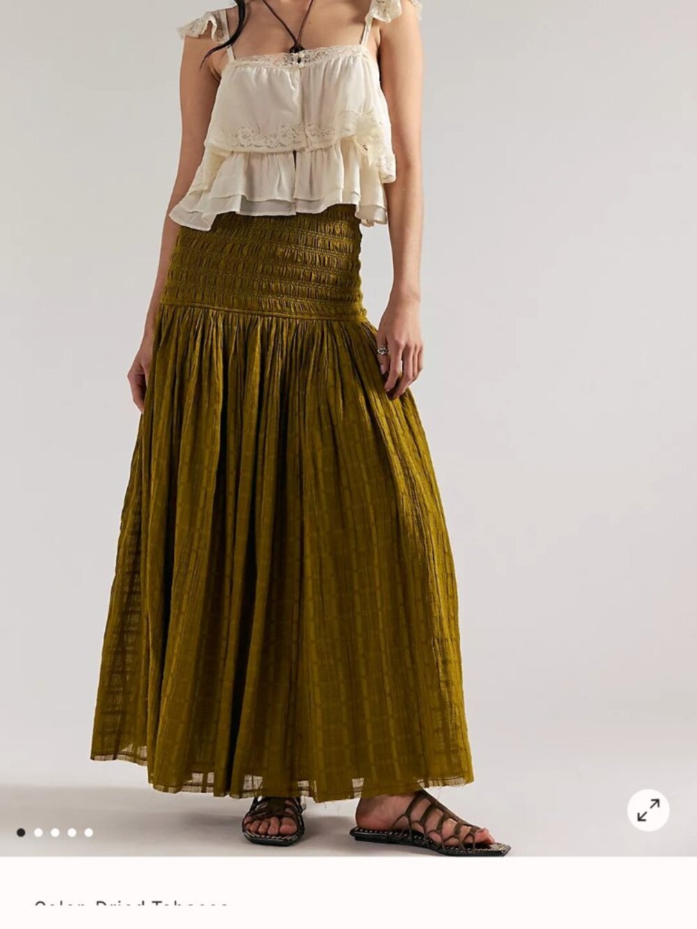 Free People Raven Solid Convertible Maxi Skirt
